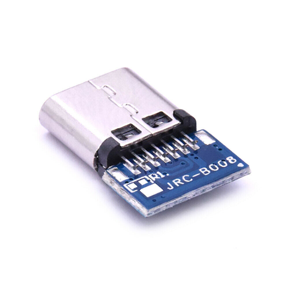 10Pcs 14 Pin Female Socket Receptacle Through Holes PCB USB 2.0 Type C Connector