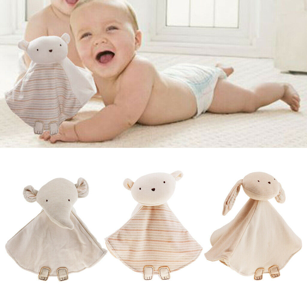 Baby Infant Organic Cotton Soft Cute Animal Hand Appease Towel Rabbit
