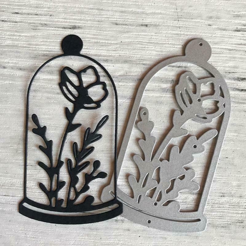 Bottle Flowers Metal Cutting Dies Stencil DIY Scrapbooking Album Paper Card Mold