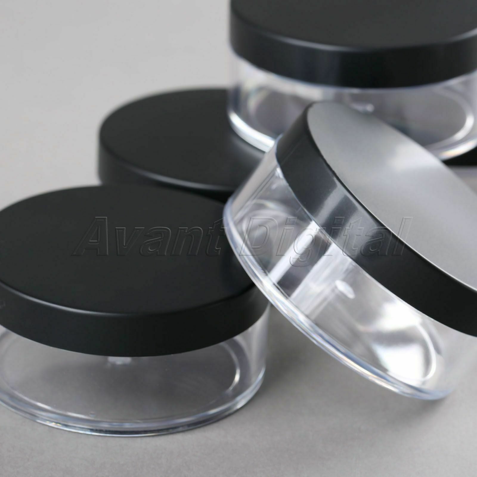 50g Plastic Empty Cosmetic Container Loose Powder Jar Powder Puff Boxes Travel