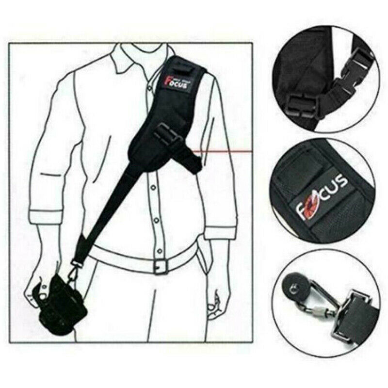 Focus F-1 Quick Rapid Sling Belt Neck Shoulder Strap For DSLR SLR Camera BlaBDA