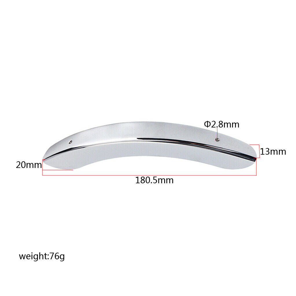 MagiDeal Chrome Banjo Armrest Single Leg Banjo Spare Parts