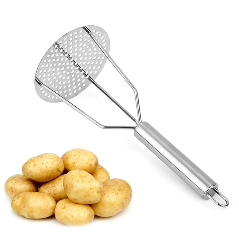 Potato Pusher Smooth Mashed Pressed Potato Masher Ricer Puree Juice Kitch.l8