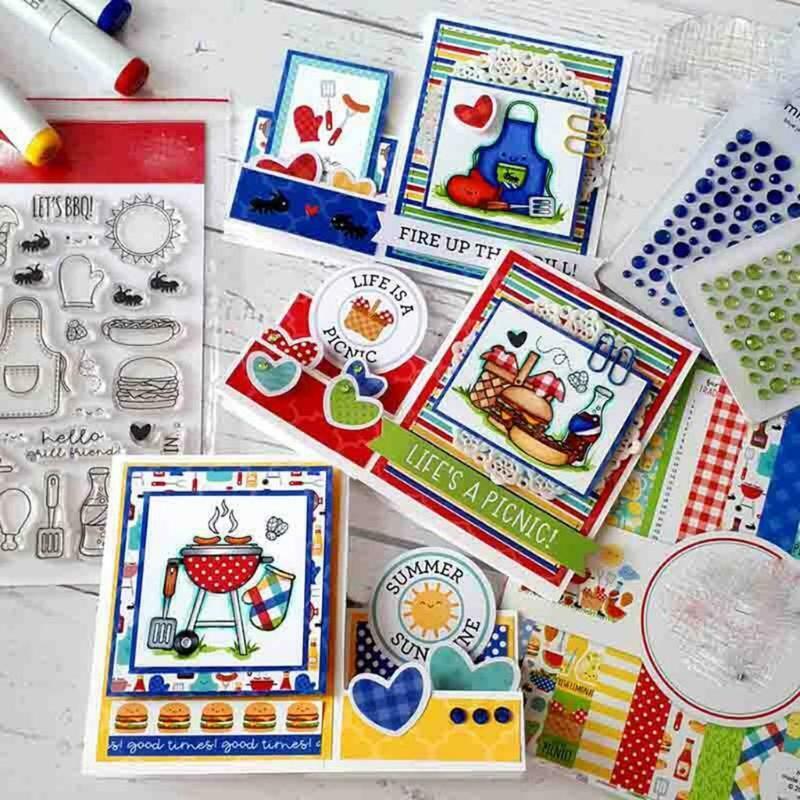 Barbecue Cutting Dies Clear Stamp for DIY Scrapbooking Paper Cards Embossing