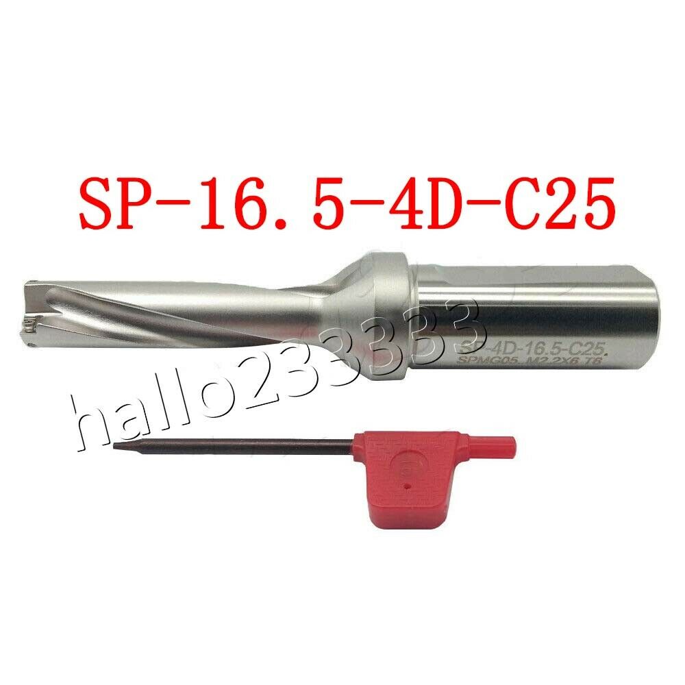 SP-16.5-C25-4D U drill indexable drill 16.5mm C25-4D FOR SPMG05 U drill inserts