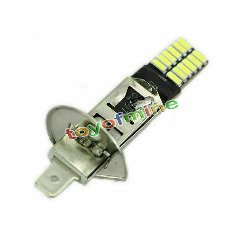 Superbright 6500K HID Xenon White 24-SMD H1 LED Bulbs for Fog Lights Driving DRL