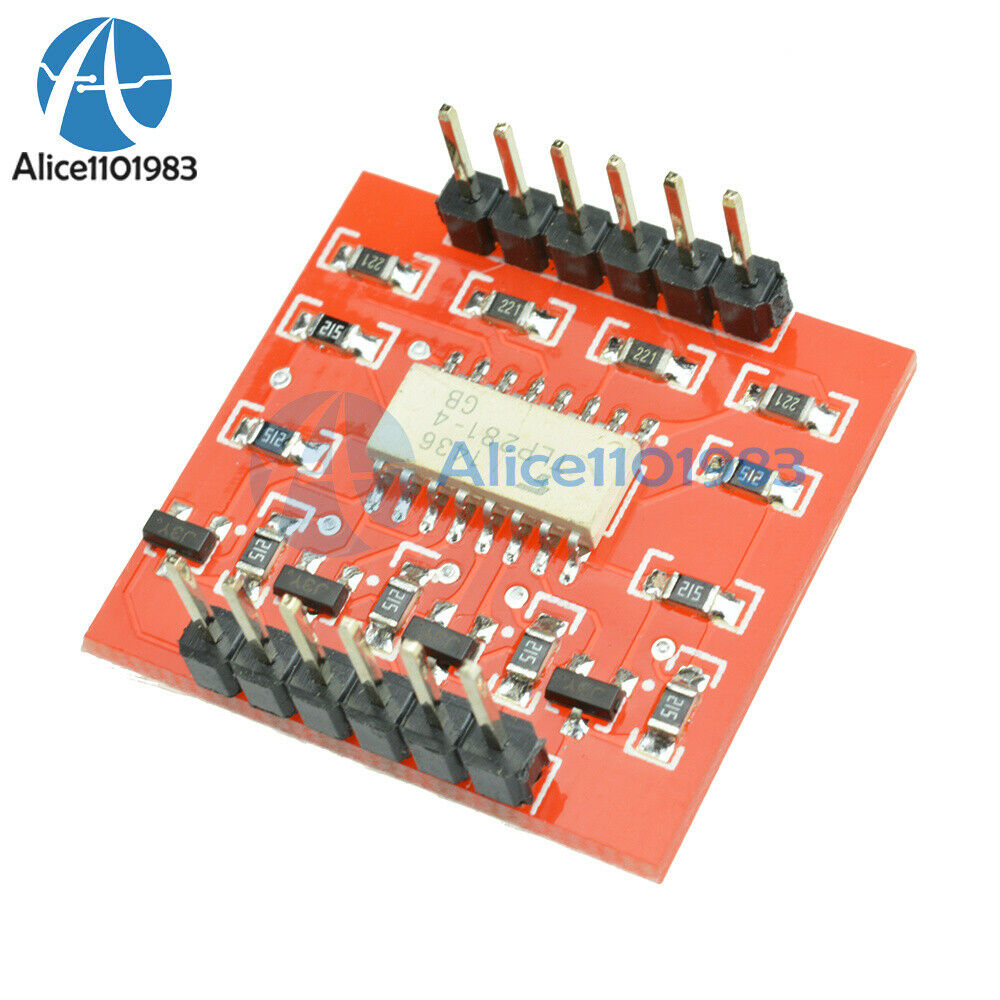 5PCS 4-Channel Opto-isolator IC Module High & Low Level Expansion Board Module