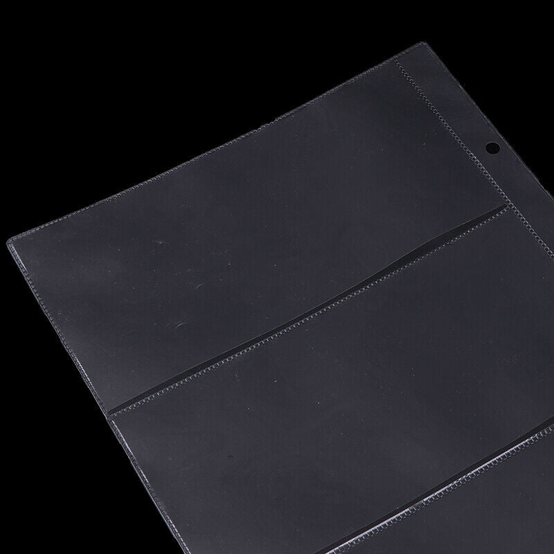 10X Note Pages Album Paper Money 3 Pockets Banknote Holders Storage Sleeves:0 Re