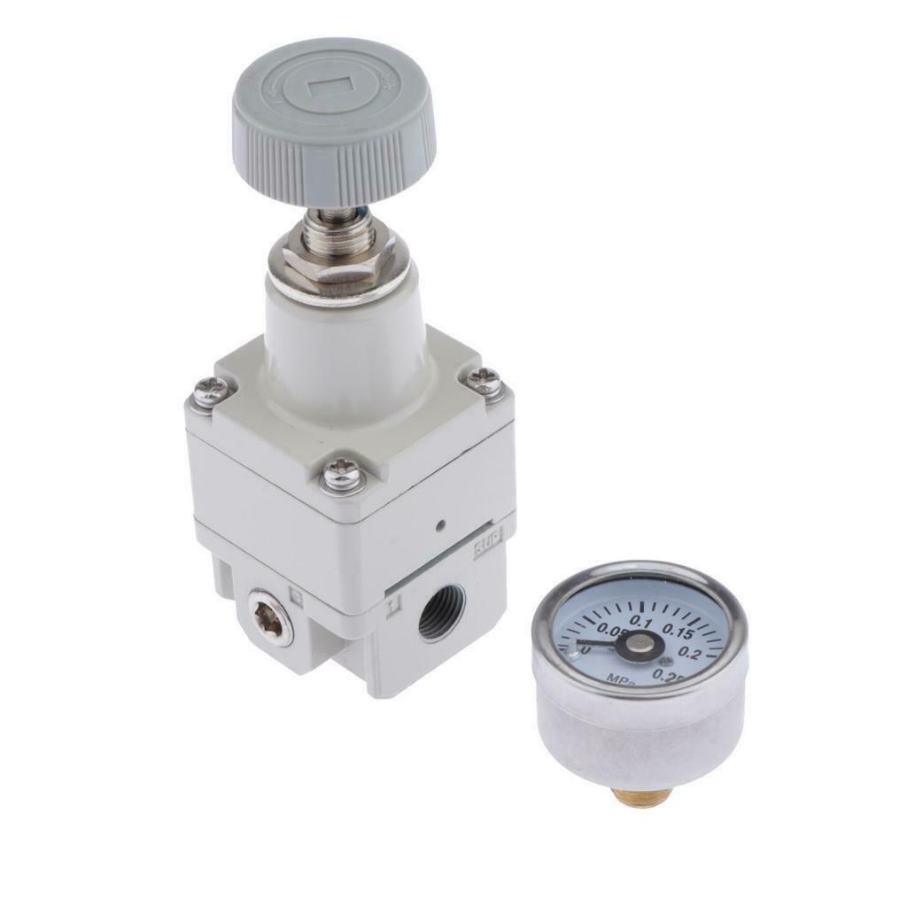 IR1000-01 1/8" Precision Air Pressure Regulator Reducing Valve w/ Gauge