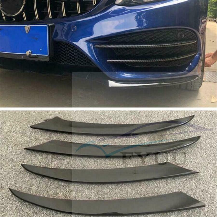 Front Fog Light Decorative Cover Trim for Mercedes-benz 2015-2018 C Class Glossy
