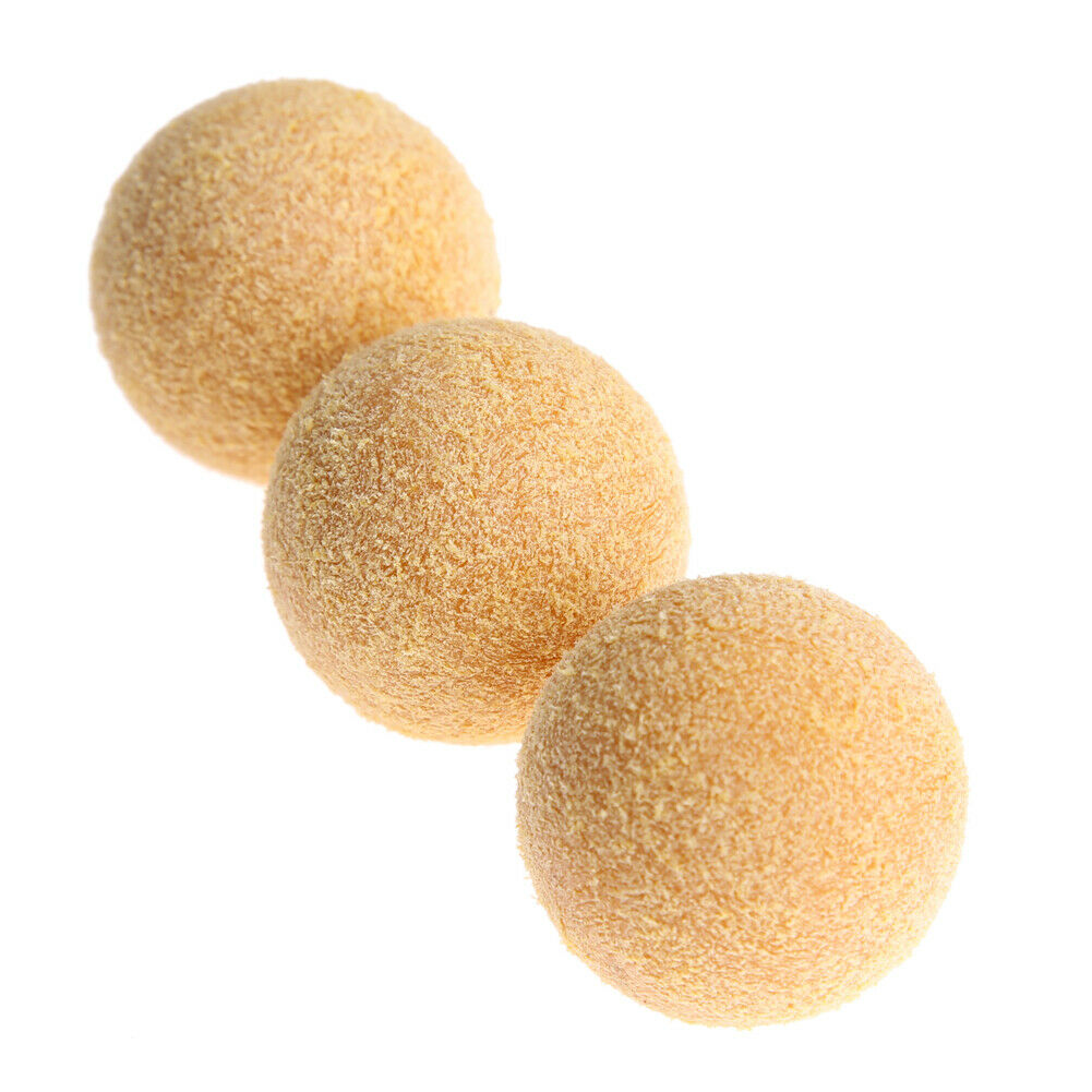 3pcs 36mm Yellow Matte Soccer Table Football Foosball Balls Fussball @