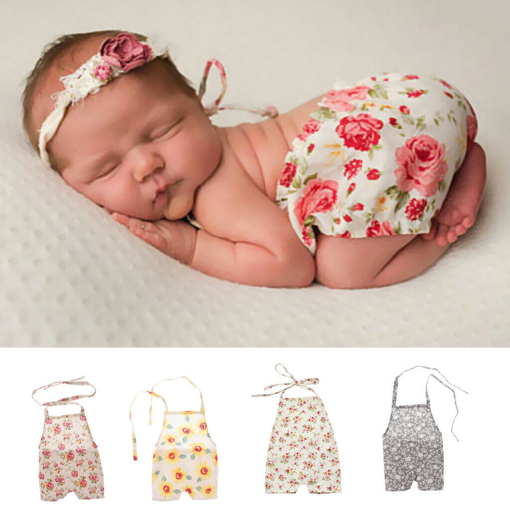 Baby Photography Props Girl Photo Shoot Outfits Newborn Cotton Rompers Style