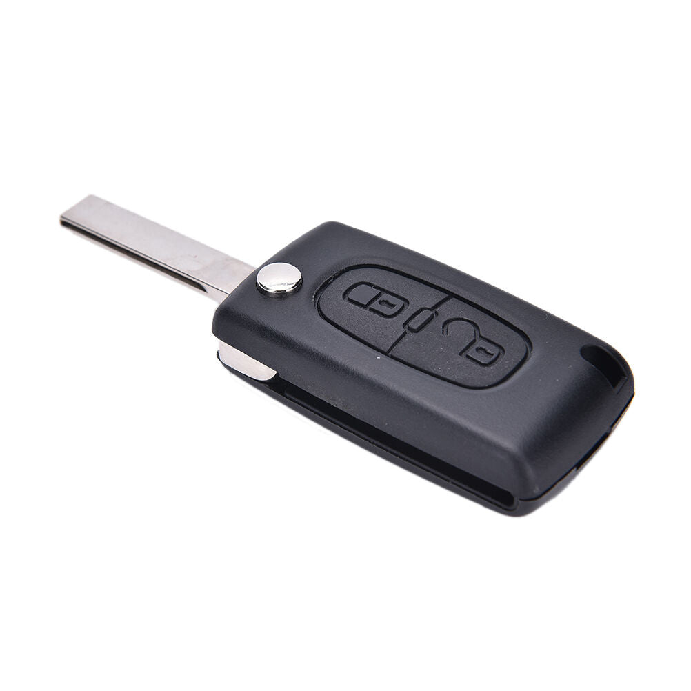 2 Button Key Fob Case Shell For Peugeot 307 308 107 207 407 With Groove SEBDDD