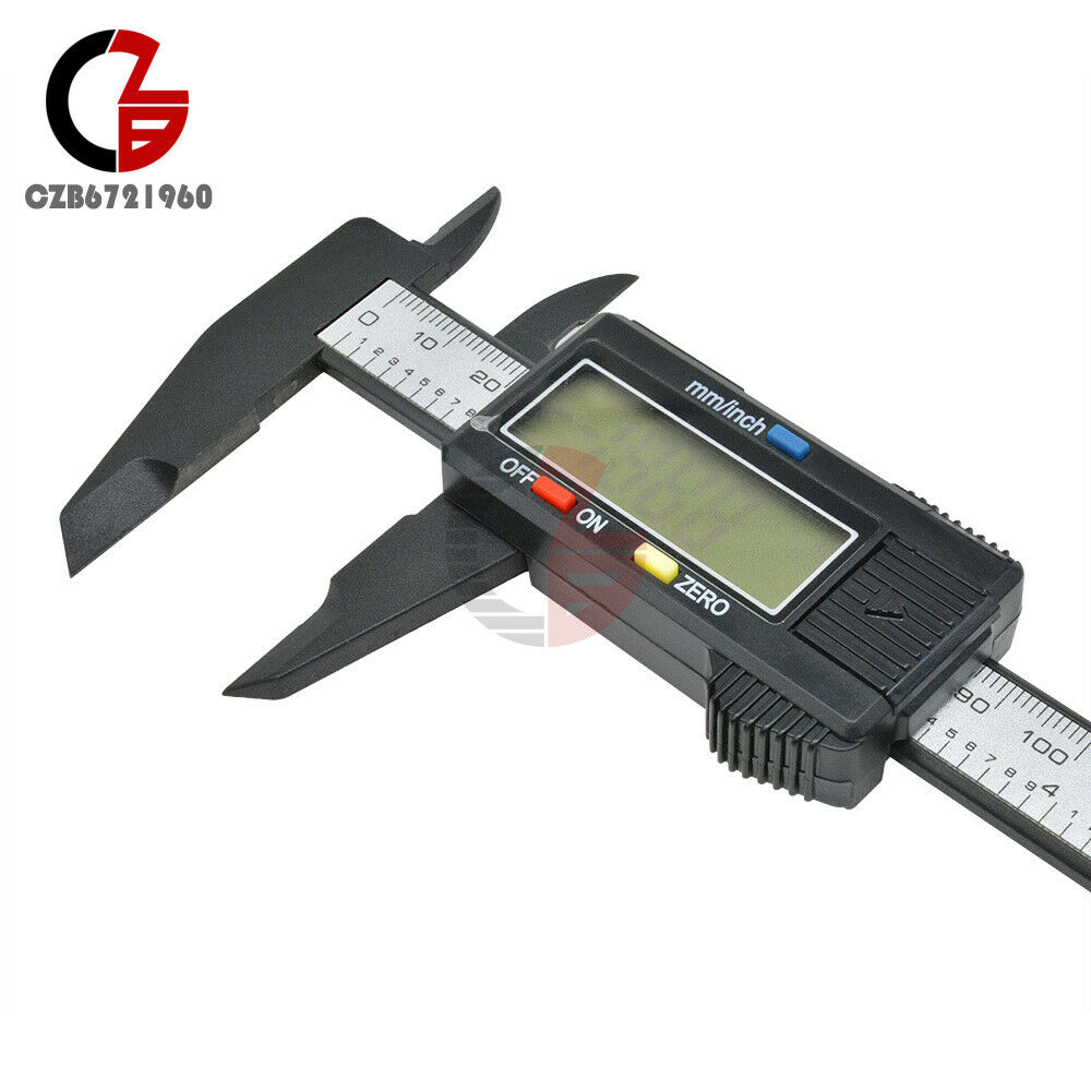 0-150mm LCD Digital Electronic Carbon Fiber Vernier Caliper Gauge Micrometer