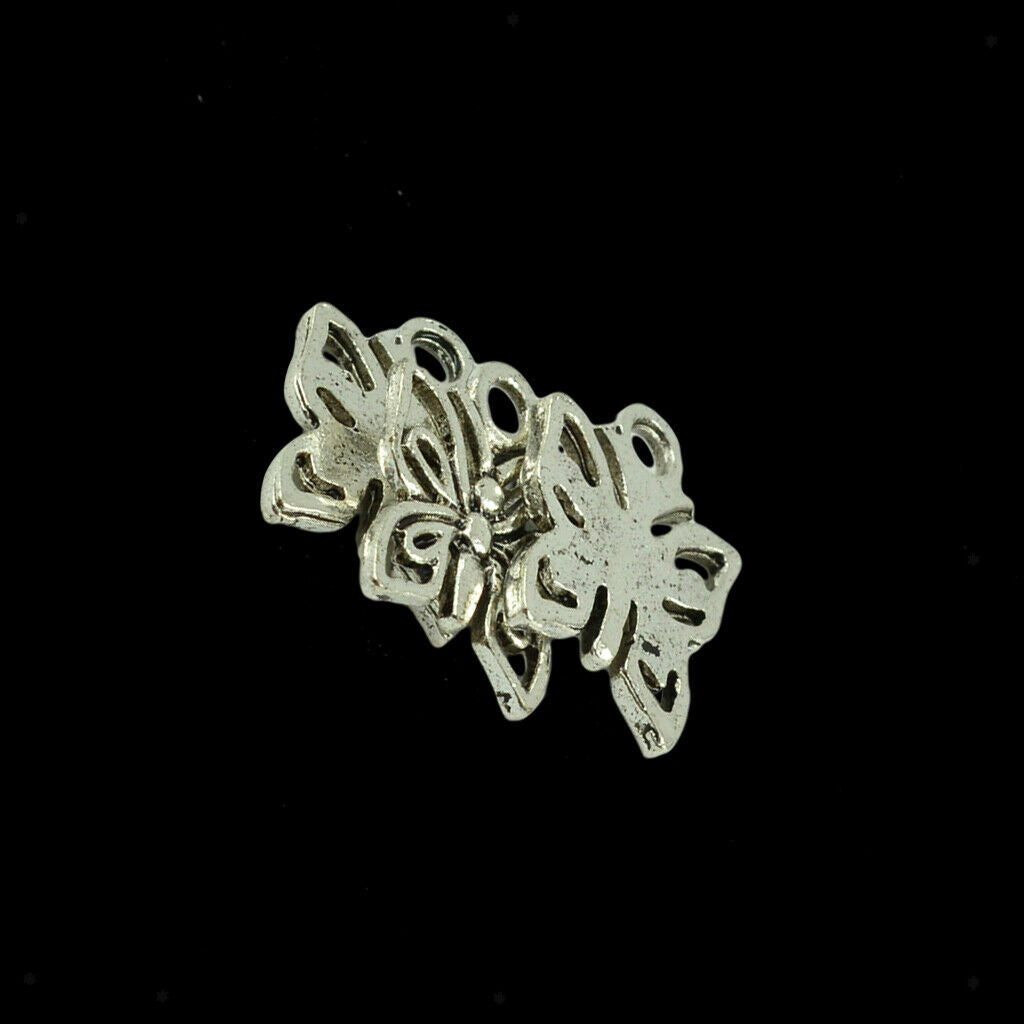 100 Pieces Filigree Hollow Butterfly Charms Hanging Jewelry