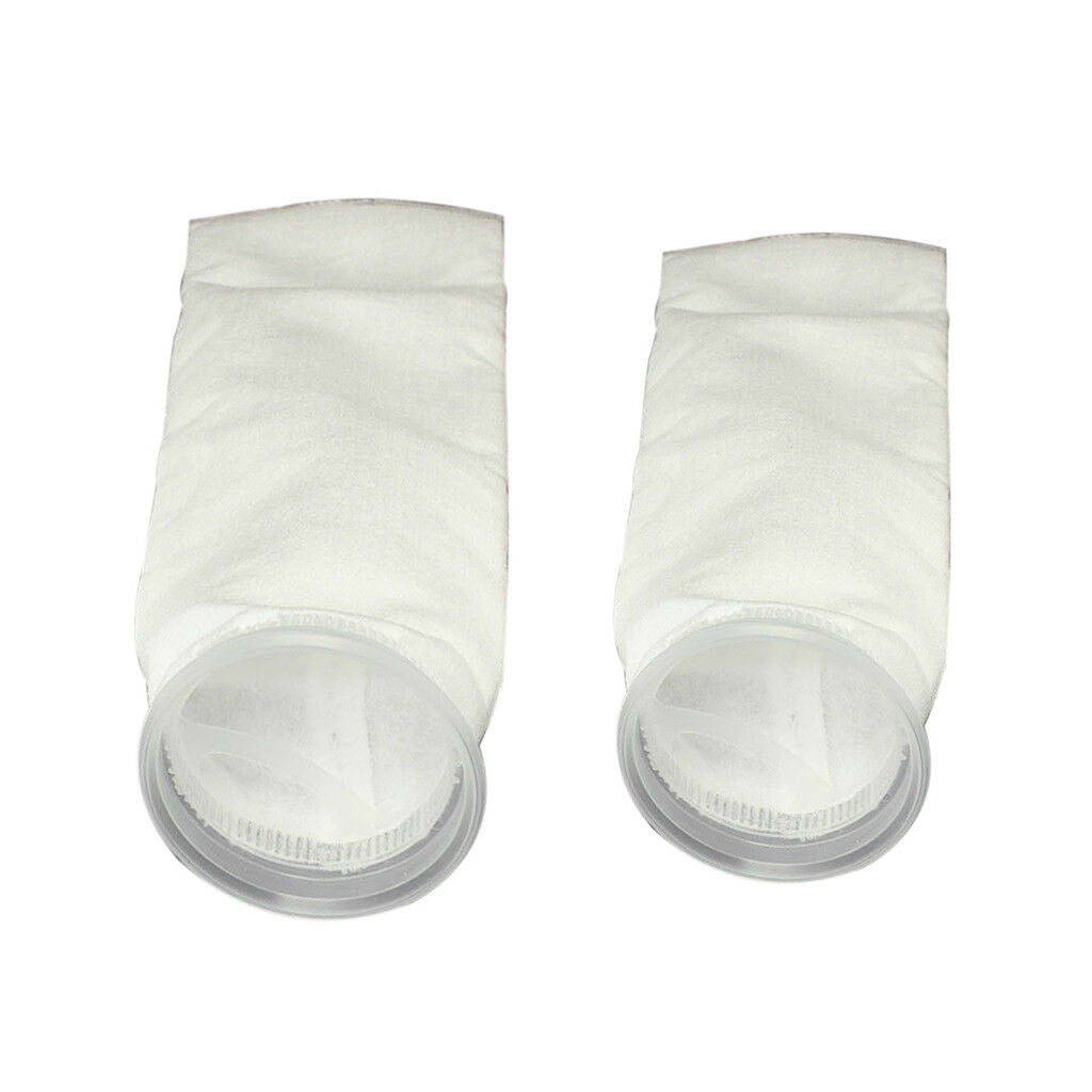 2x 150/200 Micron 4"x15"   Aquarium Marine Sump Felt Pre Filter Sock Bag