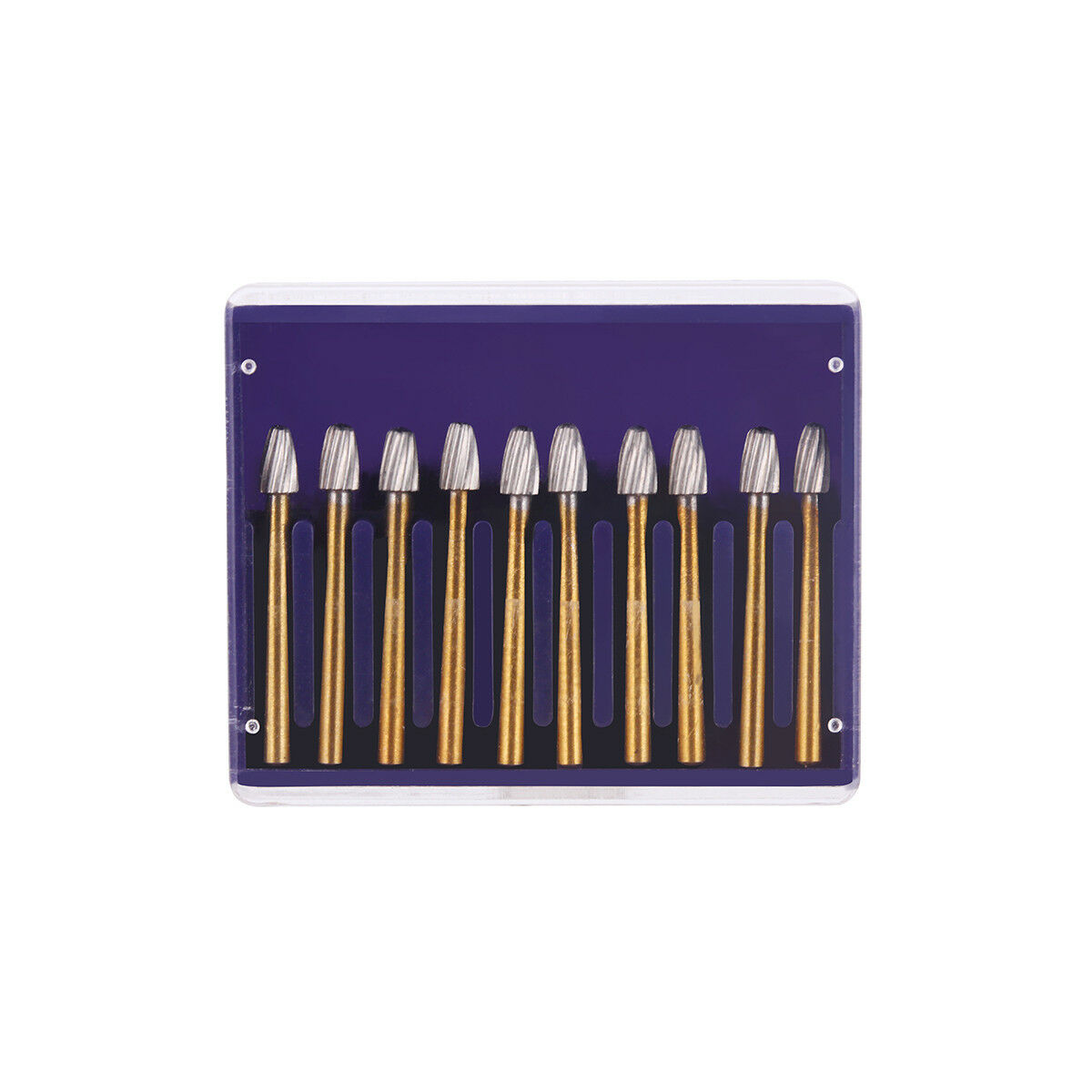 3X Dental Tungsten Steel Carbide Burs FG7408 Titanium Coated Trimming &Finishing