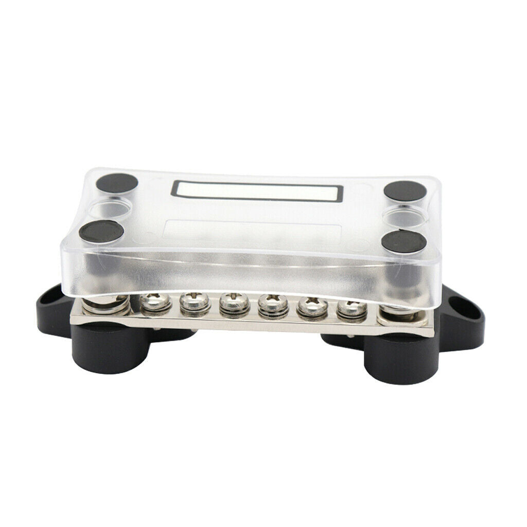 New Bus Bar 6 Way Electrical Terminal Dual Junction Box M4 Stud Kits 6P