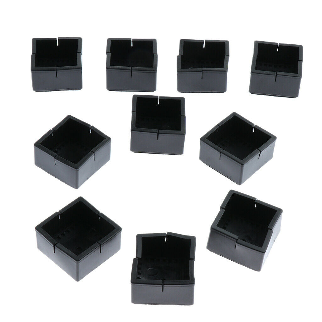 10Pcs Silicone Caps Felt Pads for Square Chair Leg  4.8x3.3cm
