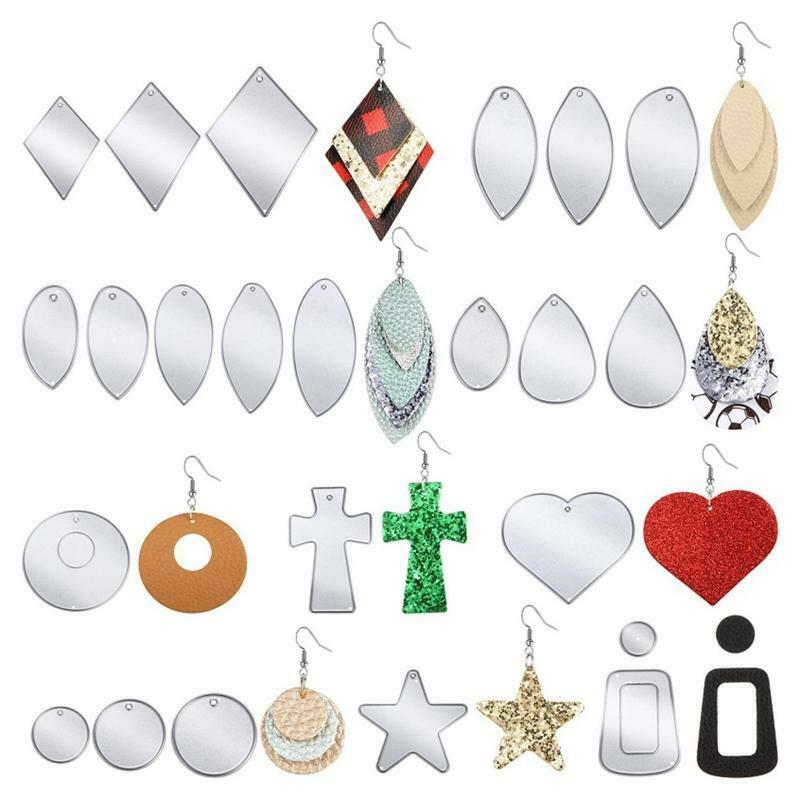 23pcs/set Cross Earrings Metal Cutting Dies Stencil DIY Scrapbooking Album Stamp