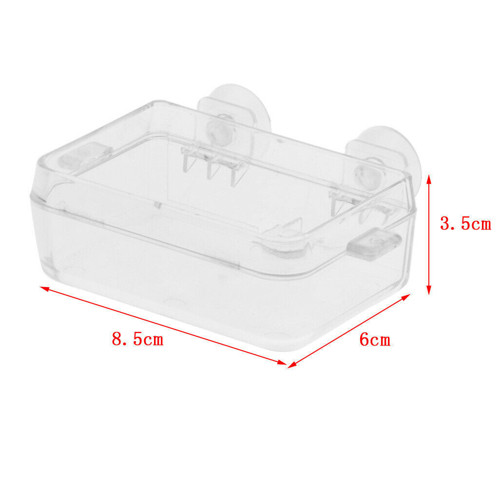 2 Pcs Lizard Reptile Terrarium Water Food Bowl Anti-escape Worm Container