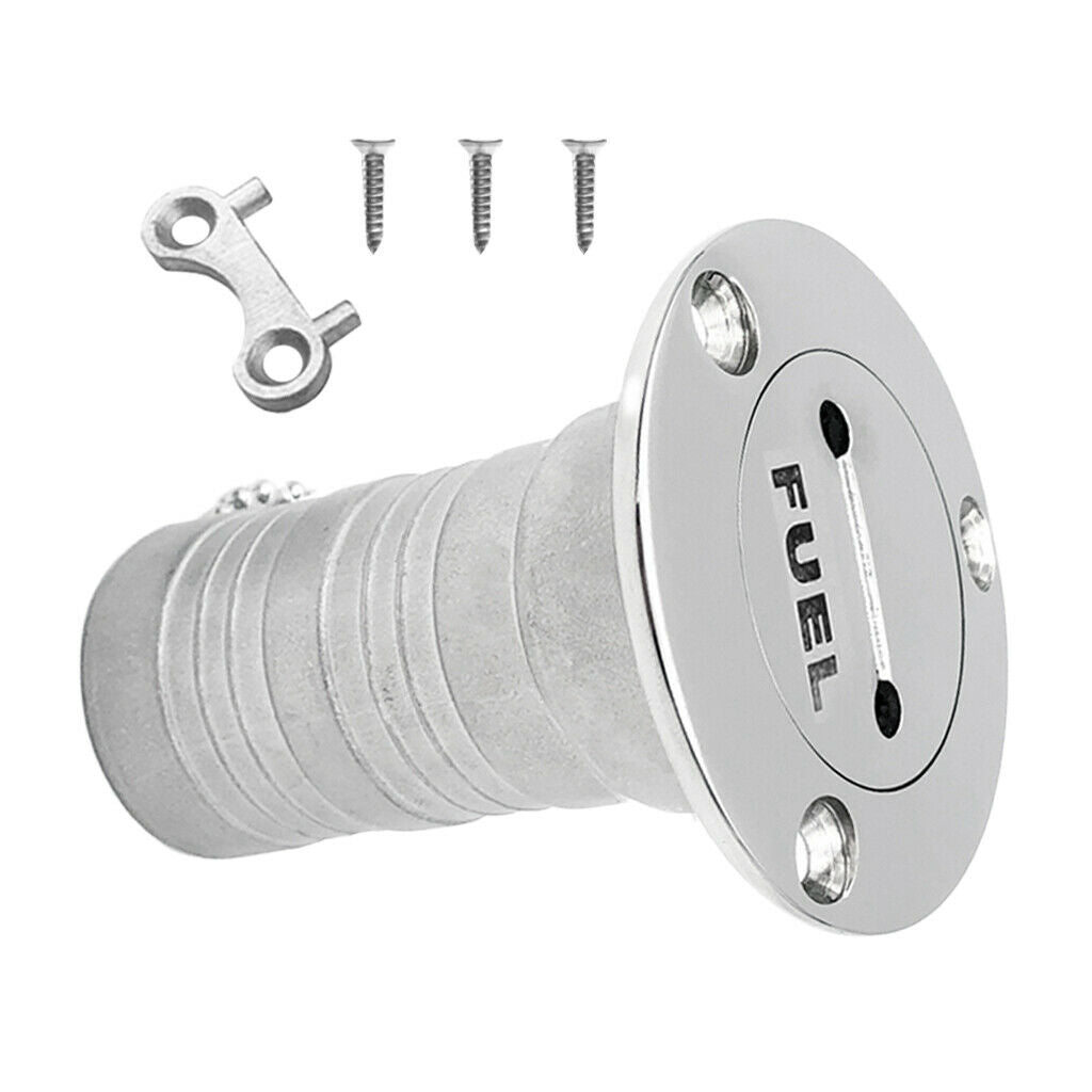 52mm marine boat gas fuel tank deck filler with wrench 316 stainless steel