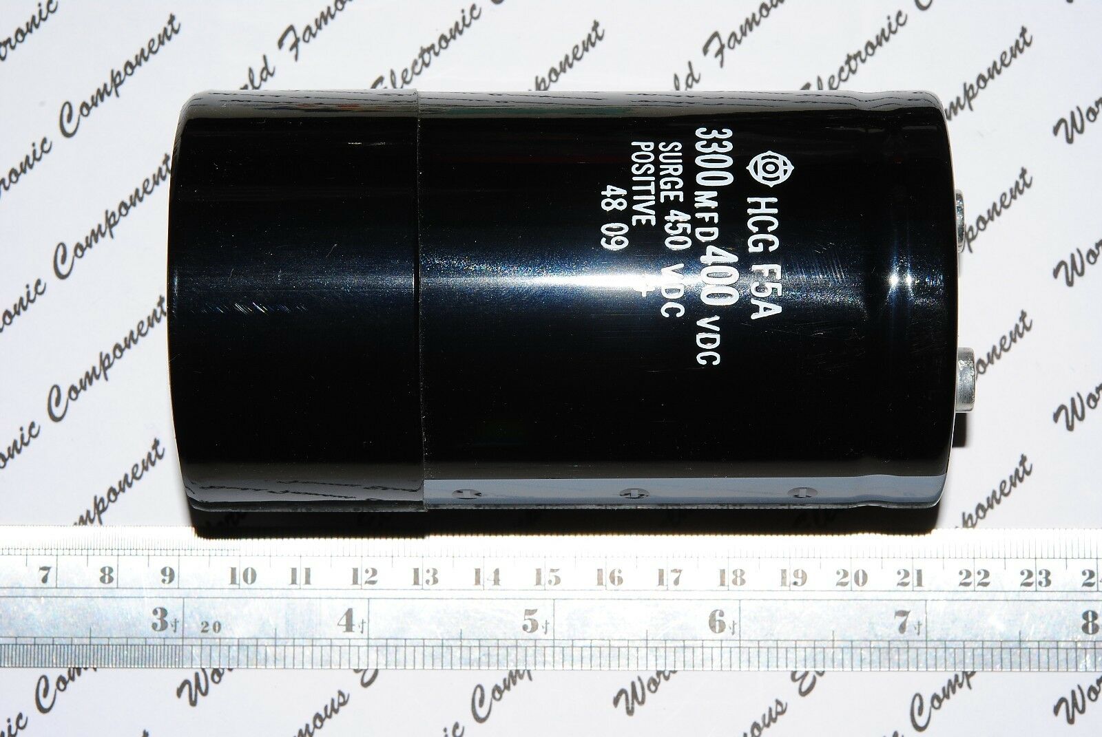 1pcs-Hitachi HCG F5A 3300uF (3300µF) 400V SURGE-450V Screw Terminal Capacitor