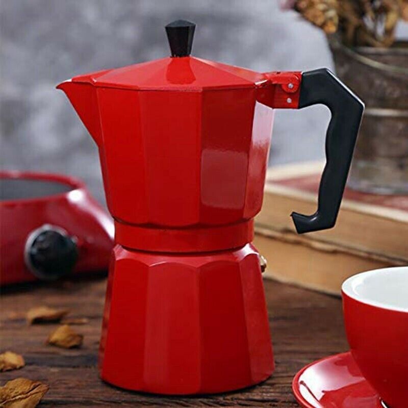 Aluminum Mocha Coffee Pot Italian Coffee Maker Portable Coffee Kettle Kitchen F6