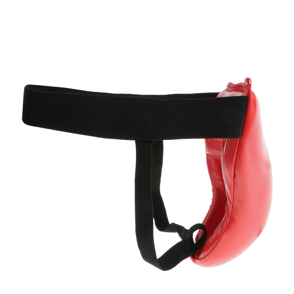 Muay Thai Groin and Abdominal Boxing Protector Protective Gear S Red