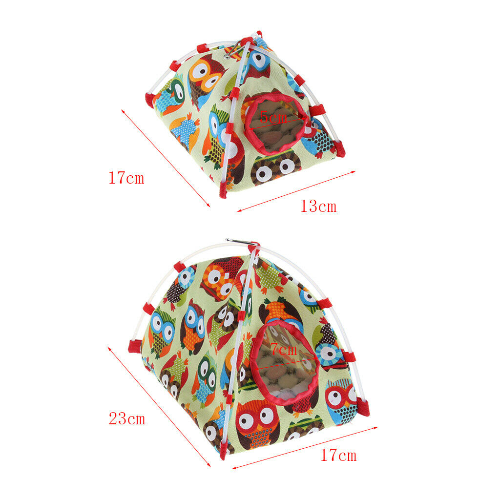 2 Size Bird Hammock, Parrot Hanging Tent, Bird Nest, Cage Decor for Small and