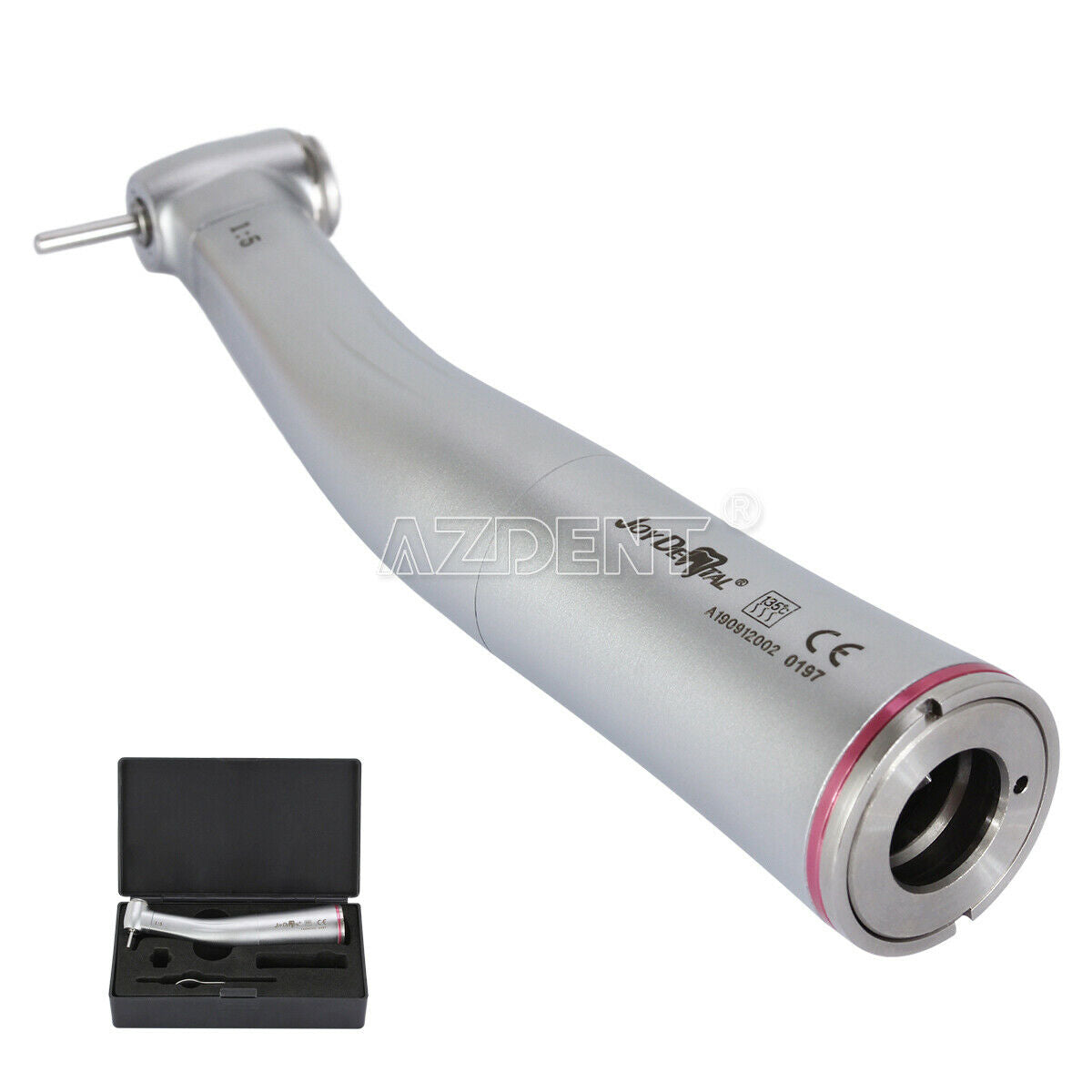3 X Dental 1:5 Increasing Compatible Push Button Contra Angle Handpiece E-type