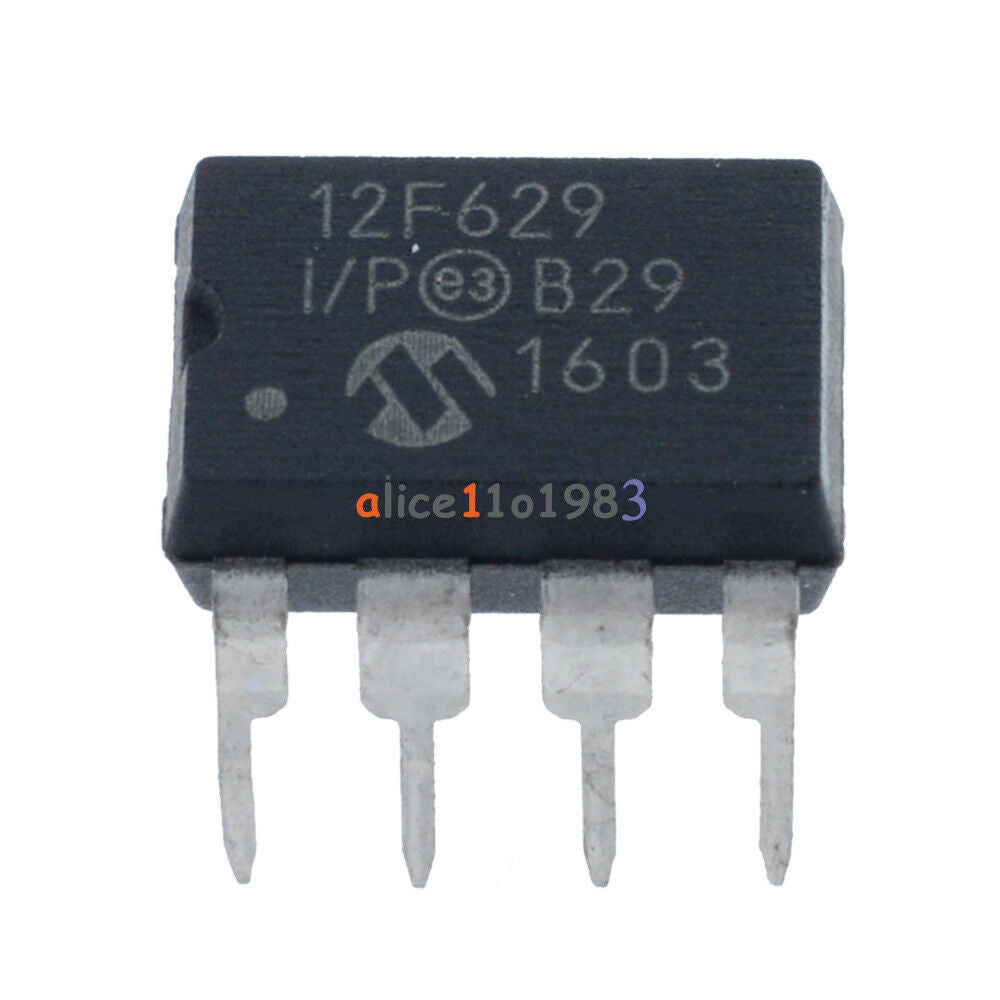 10Pcs MCU IC MICROCHIP DIP-8 PIC12F629-I/P 12F629-I/P 12F629 NEW