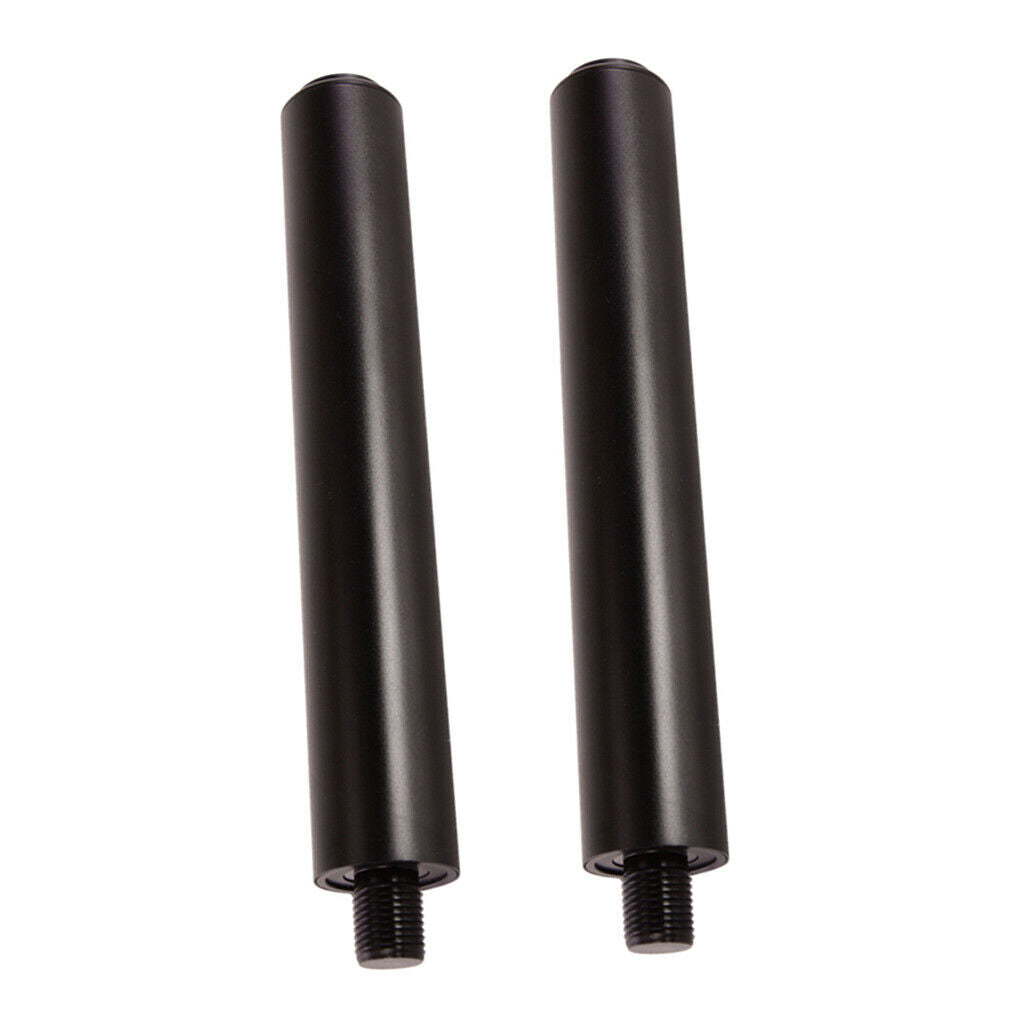 2Pcs Durable Pool Cue Extender Extension 8'' for Exercise Workout Fitness Black
