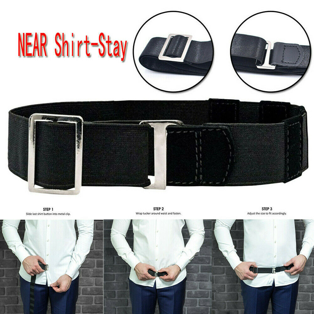 Adjustable Near Shirt-Stay Best Shirt Stays Tuck It Belt Shirt Tucked Men's Belt