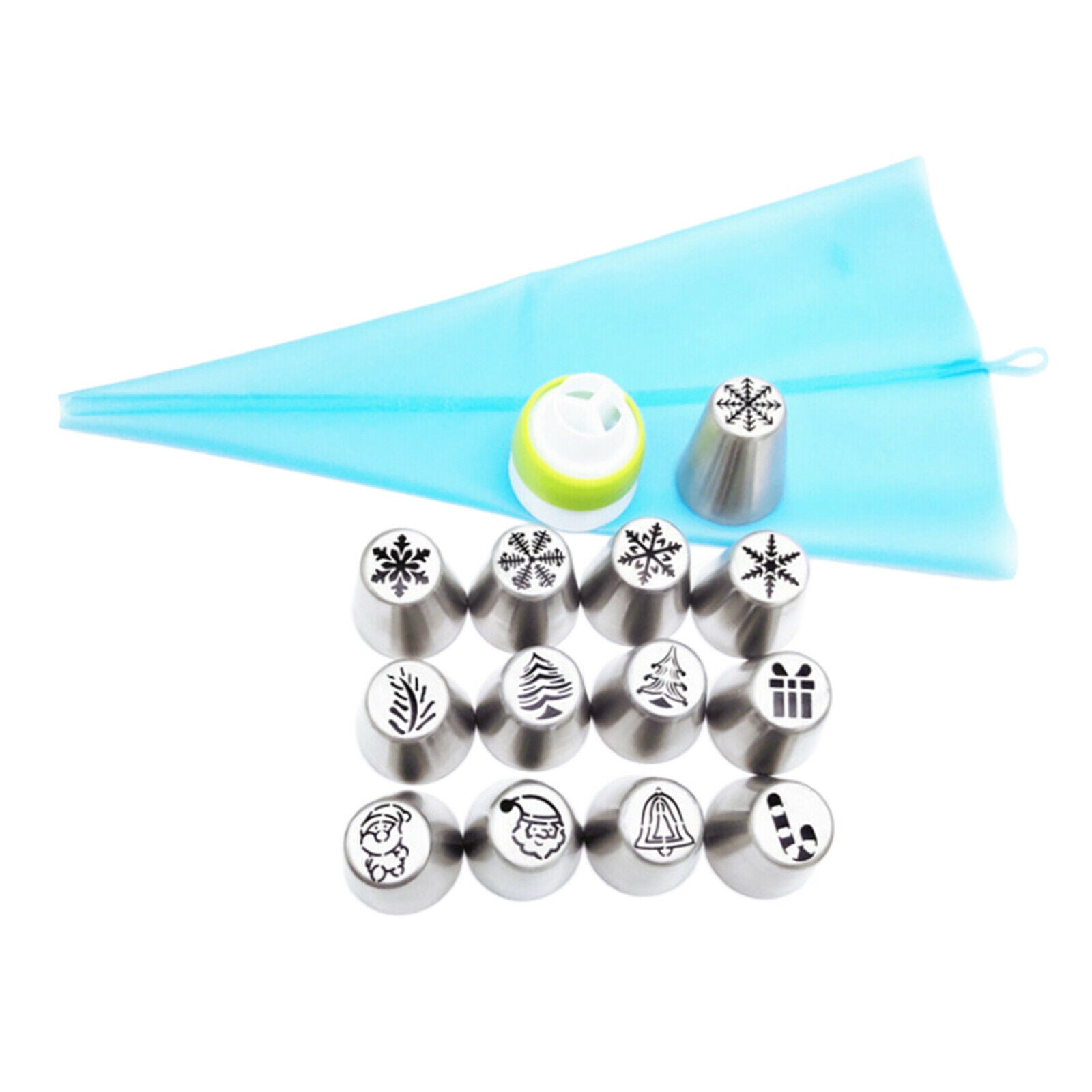 15pcs Icing Piping Nozzle Christmas Series Kitchen Cake Decorating Baking