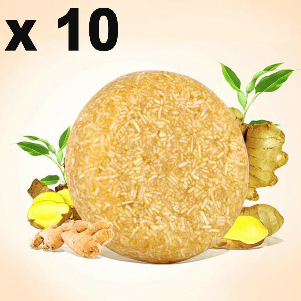 10x Natural Ginger Hair Loss Shampoo Soap Hair Nourishing Plant Essence
