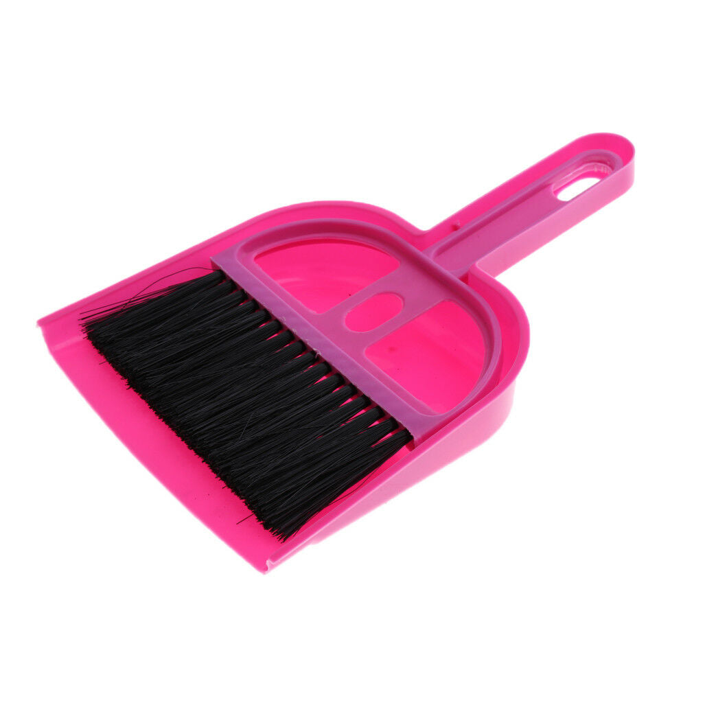 Pet Dog Cat Shovel And Broom Set of Mini Dustpan Broom Sweeping Tools Red