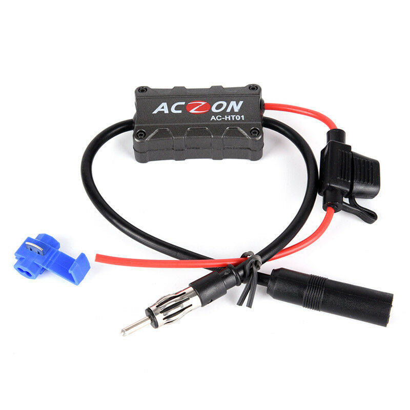 Universal Automobile Car FM/AM Radio Stereo Antenna Signal Amplifier Booster  SJ