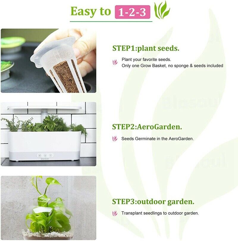 50 Plant Baskets, Pod-Shaped Plastic Slotted Net Plant Cups, Suitable for AeF8T7