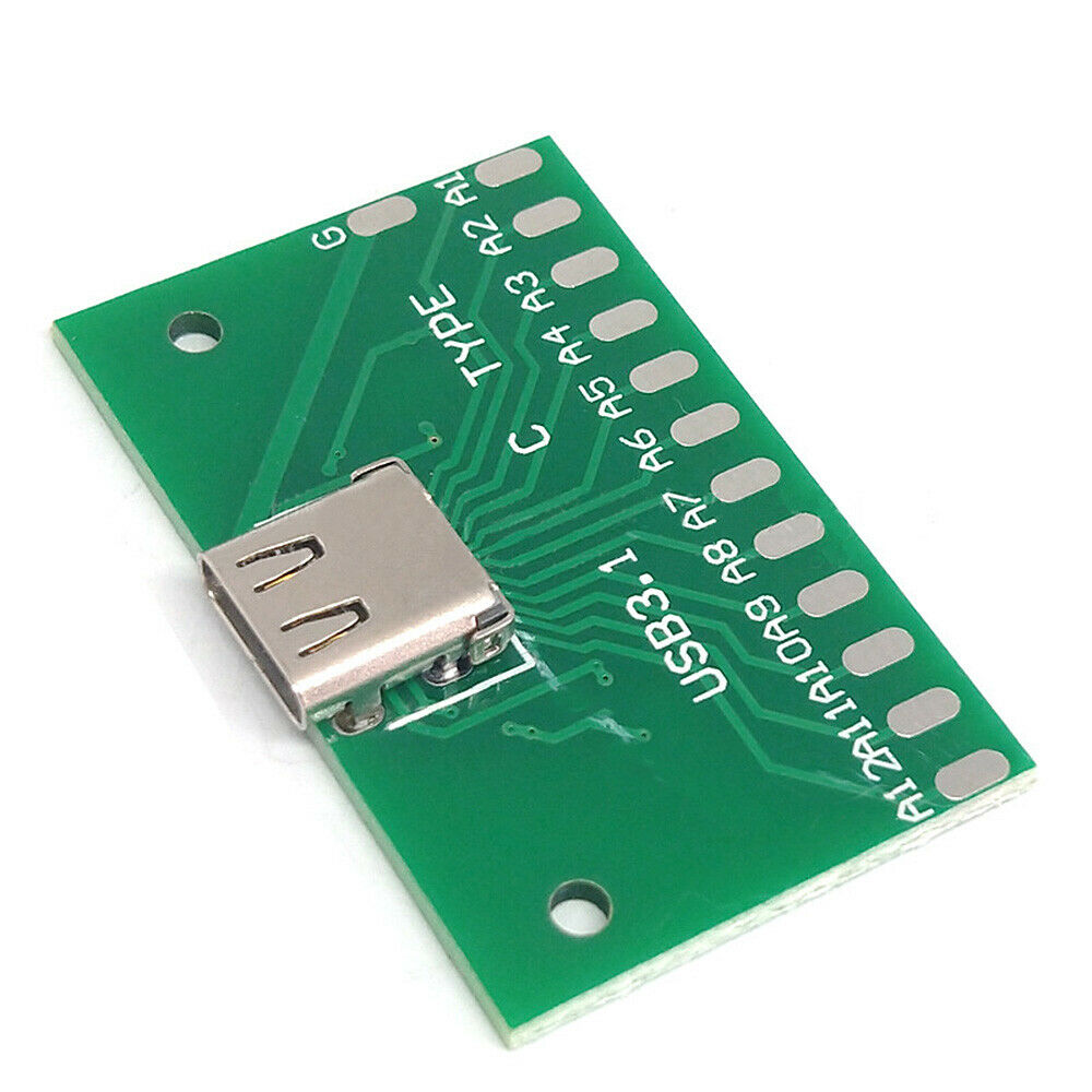 1Pc Type-C USB 3.1 Female Test Board PCB Board 24Pin Connector Adapter Supplies