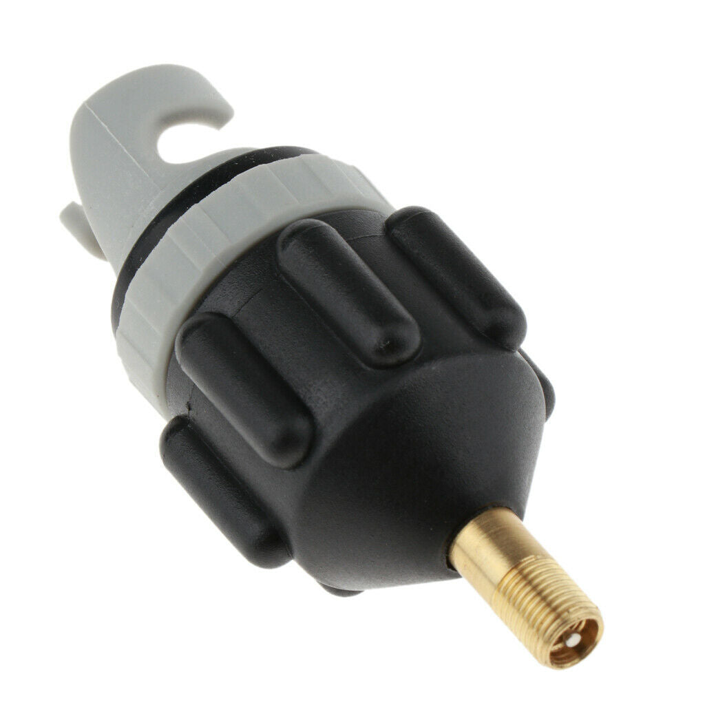 2X Valve Adapter Inflatable Boat Air Pump Connector Kayak Hose Works