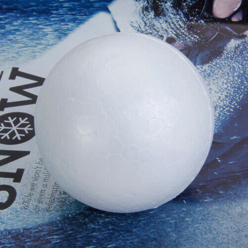 10pcs Foam Balls Unpainted Polystyrene Foam Sphere Ball For Handwork Crafts