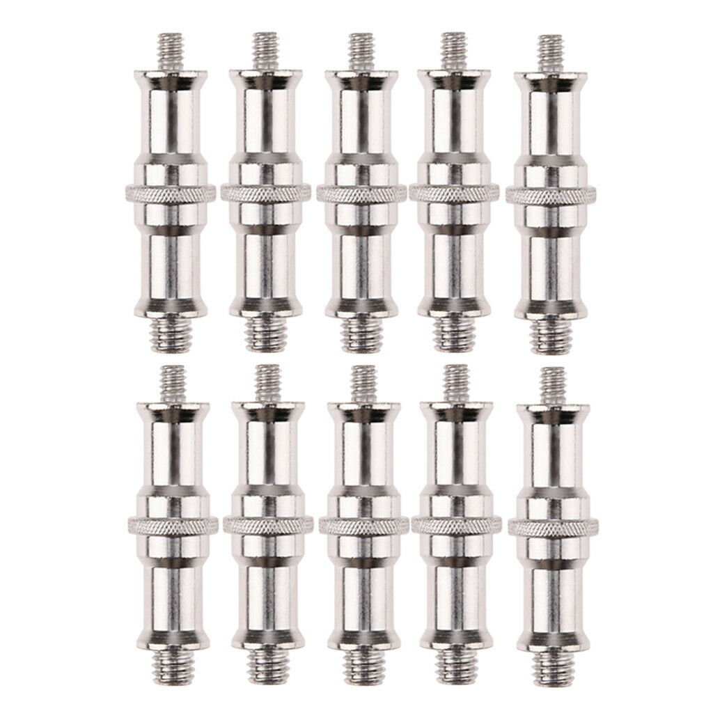 10 x 1/4" to 3/8" Tripod Spigot Stud Monopod Screw Adapter for Light Stand
