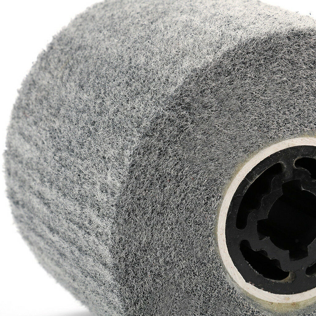 1Pc Non-woven Abrasive Flap Wire Drawing Polishing Burnishing Wheel #600Grit
