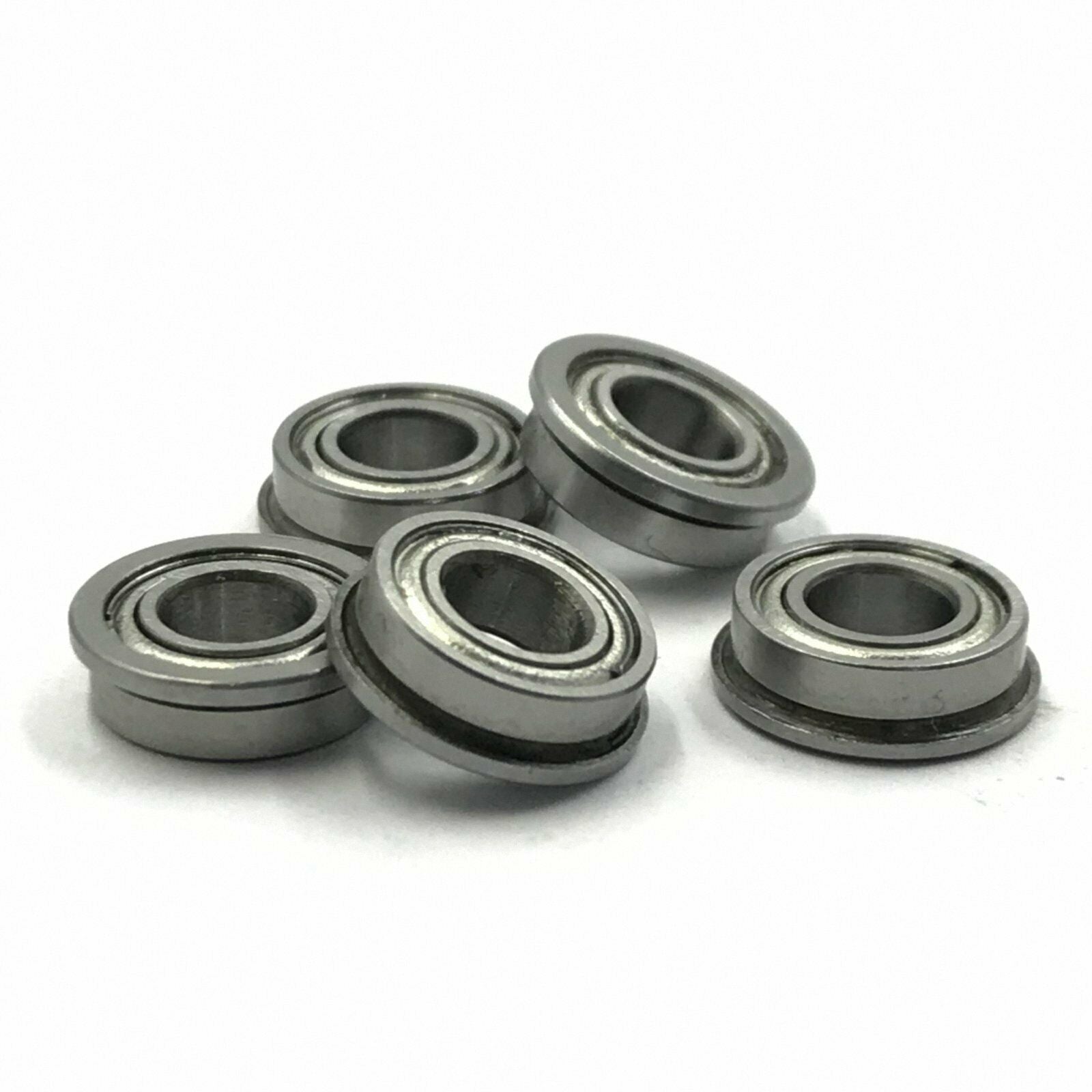 10pcs MF104ZZ 4x10x4 mm Metal Shielded Flanged PRECISION Ball Bearing [M_M_S]