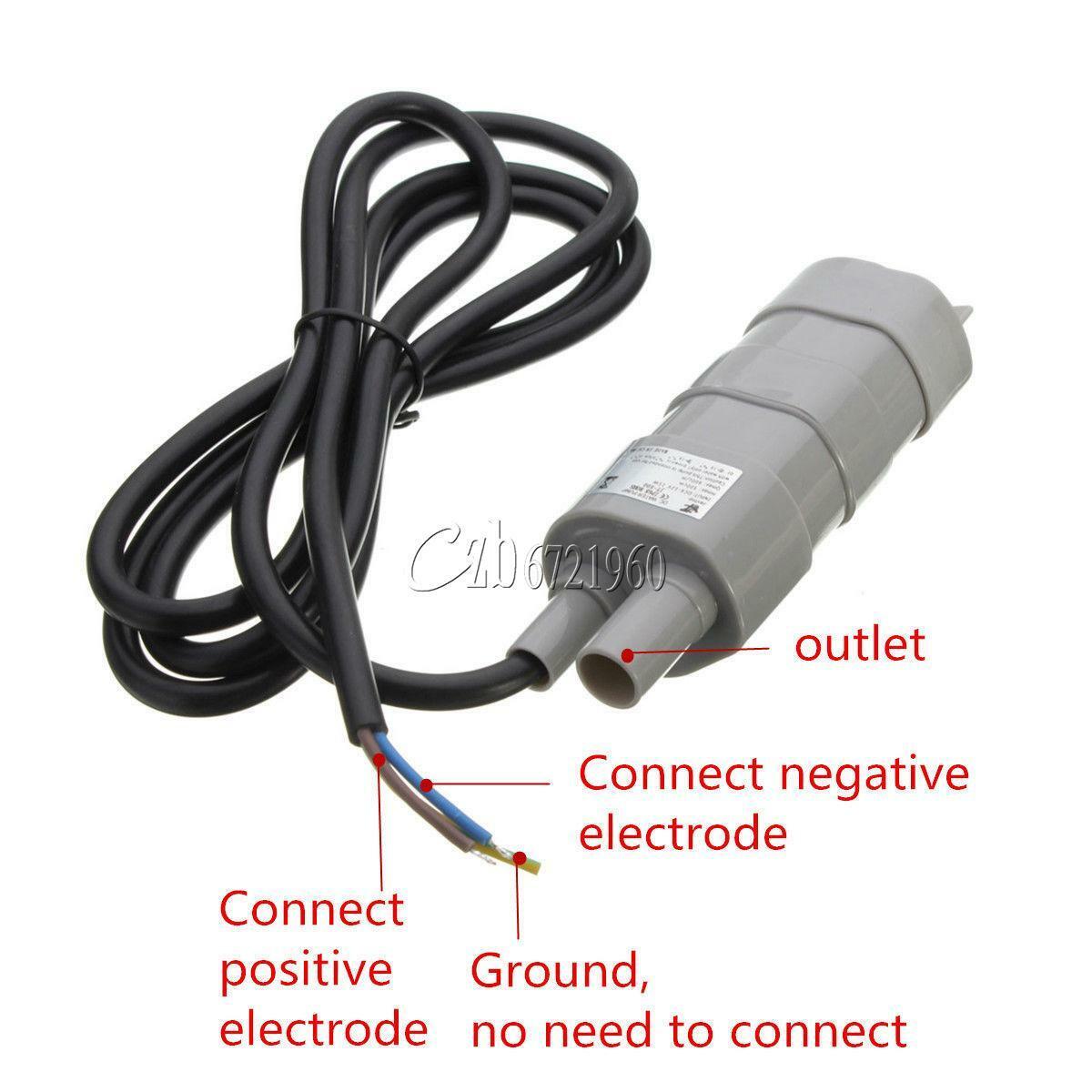 DC 12V Submersible Pump Immersible Pump Under Water Pump Bath Pump 600L/H 5M