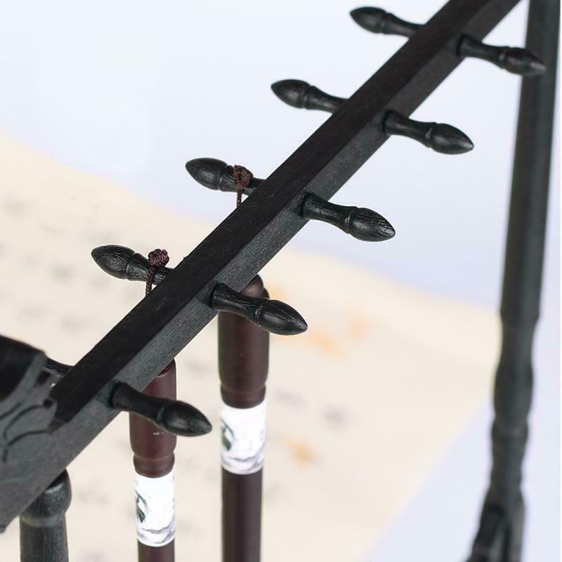 Premium 12-pin Calligraphy Brush Pen Stand Eco-friendly Calligraphy Brush Rack