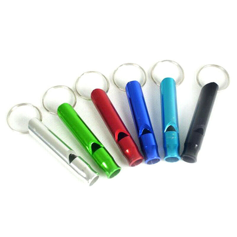 5Pcs Aluminum alloy Emergency Survival Whistle Keychain Keyring Outdoor C.l8