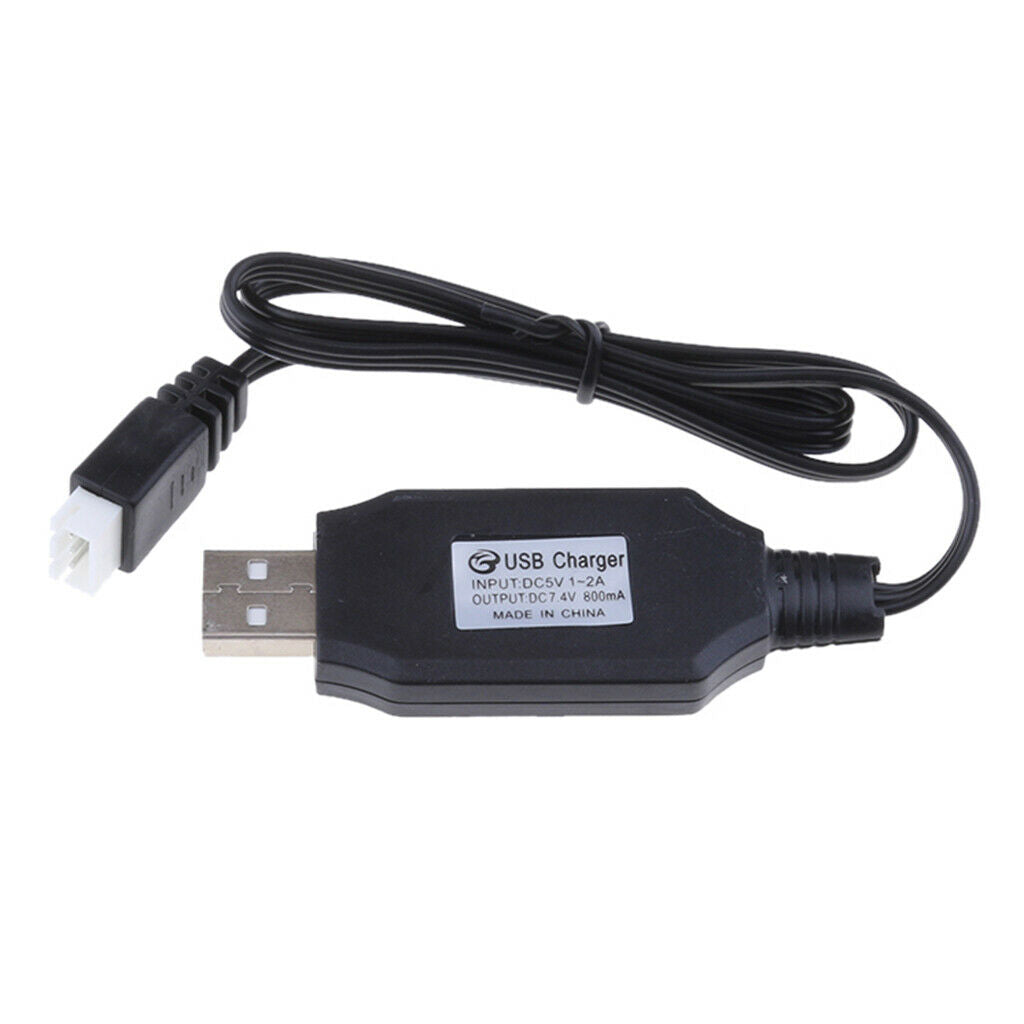 High Quality 7.4V Lipo RC Battery USB Balance Charger and Cable