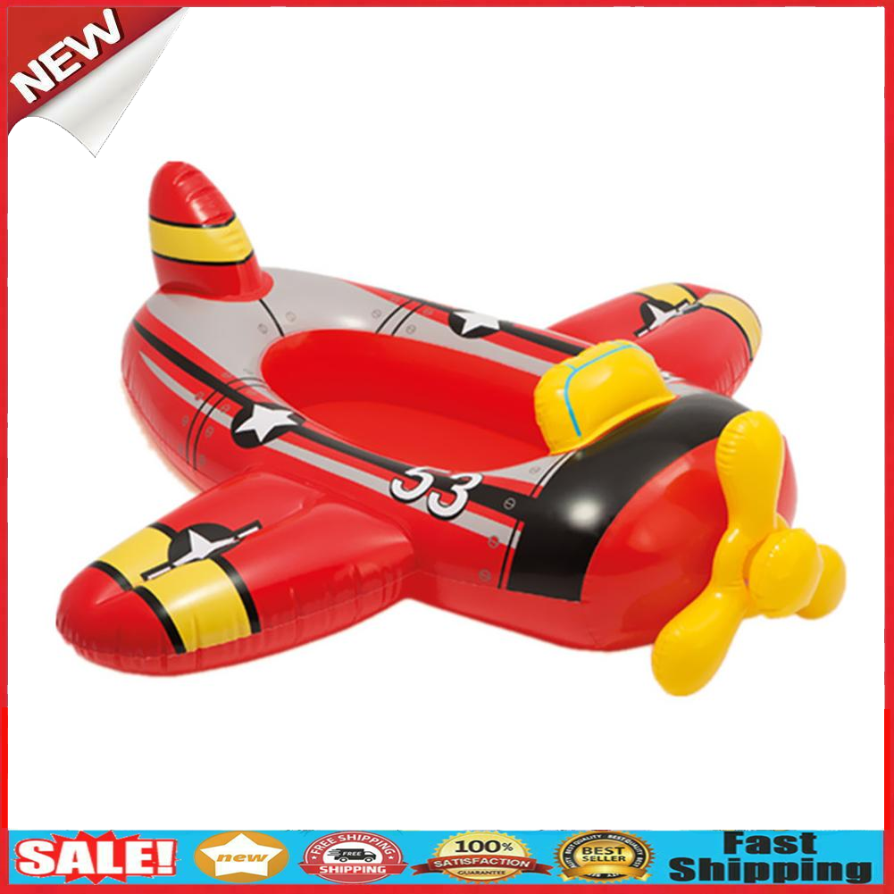 Child Swimming Ring Baby Pool Seat Float Aid Trainer Water Cartoon Boat @